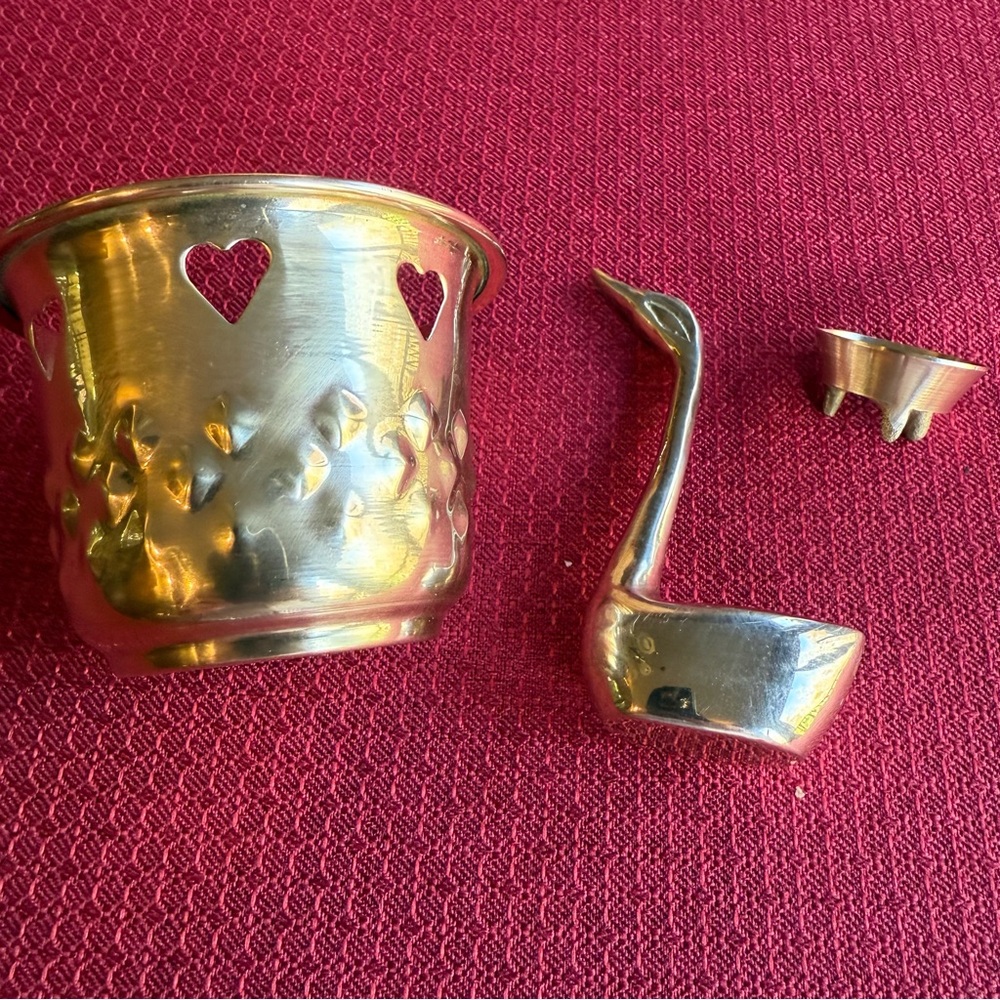 Vintage Solid Brass Bundle of 4 pcs - Picture 11 of 15